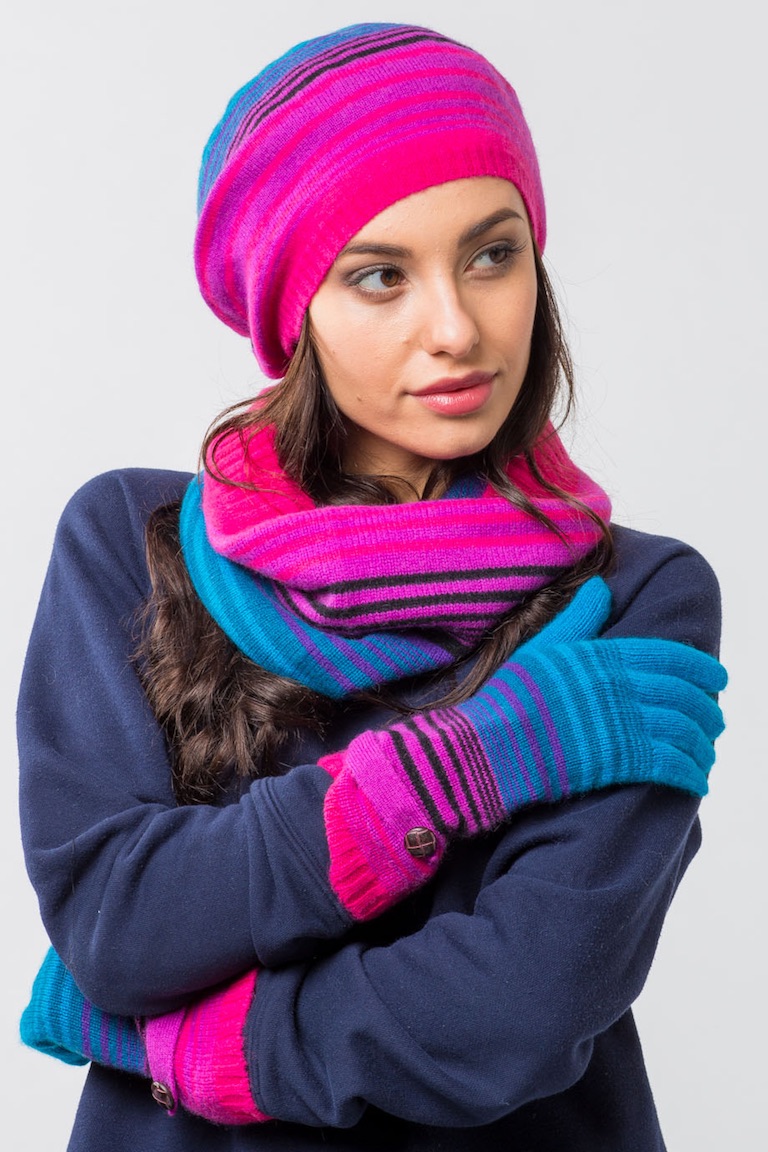 Набор шапка шарф перчатки
