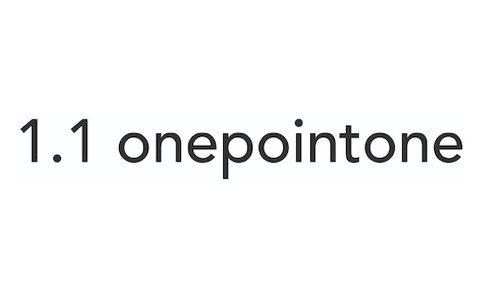 Логотип 1.1 onepointone