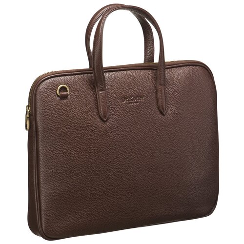 мужская кожаные сумка dr.koffer, коричневая