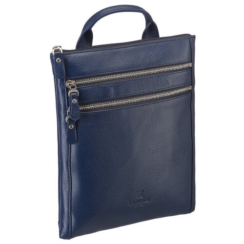 мужская сумка через плечо dr.koffer, синяя