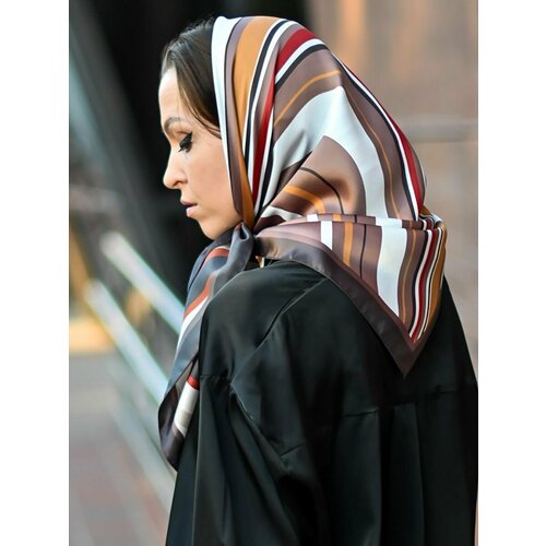 женский шелковые платок venera, коричневый