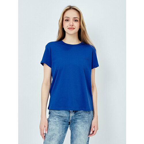 женская футболка patrizia pepe, синяя