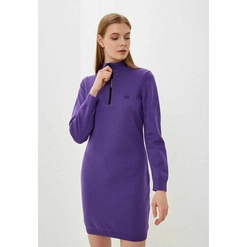 женское платье мини lacoste, фиолетовое