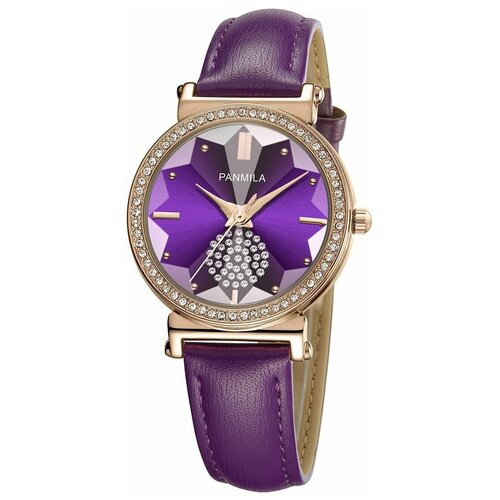 женские часы panmila, фиолетовые