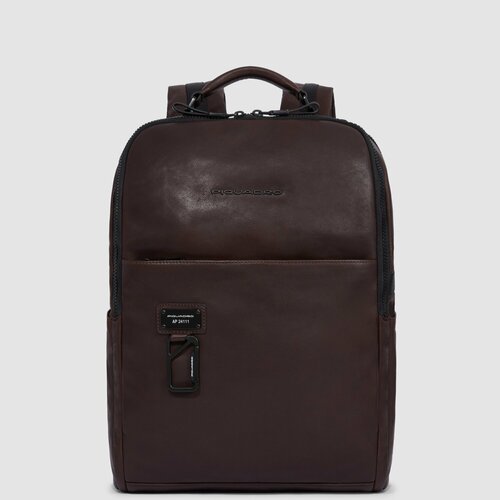 мужской кожаные рюкзак piquadro, коричневый