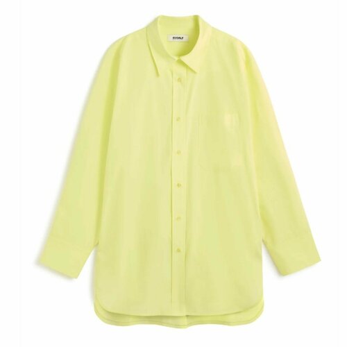 женская прозрачные блузка ecoalf, зеленая