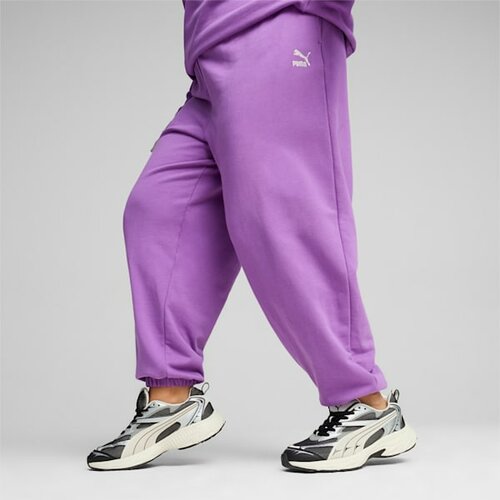 женские брюки джоггеры puma, фиолетовые