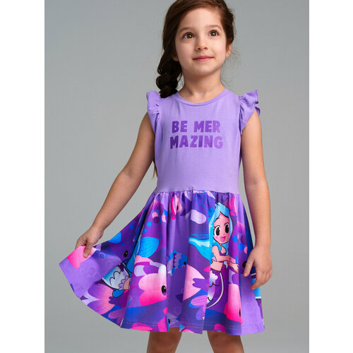 платье playtoday для девочки, фиолетовое