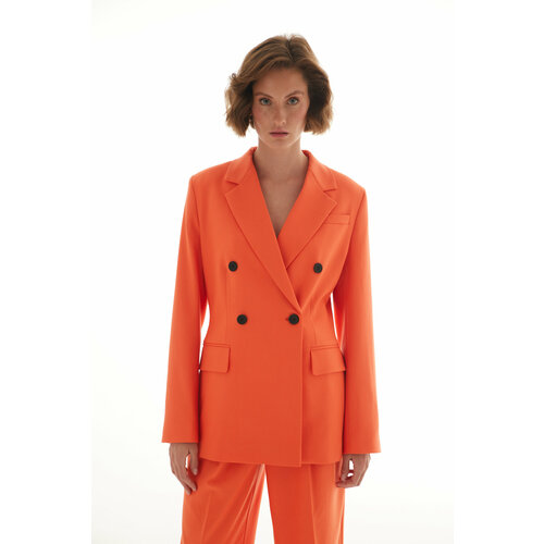 женский пиджак lenes brand, оранжевый