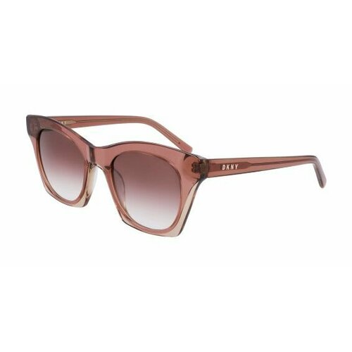 женские квадратные солнцезащитные очки dkny, розовые