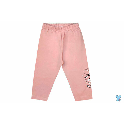брюки у+ для девочки, розовые