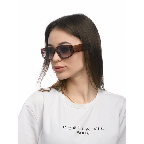 женские солнцезащитные очки alese, коричневые