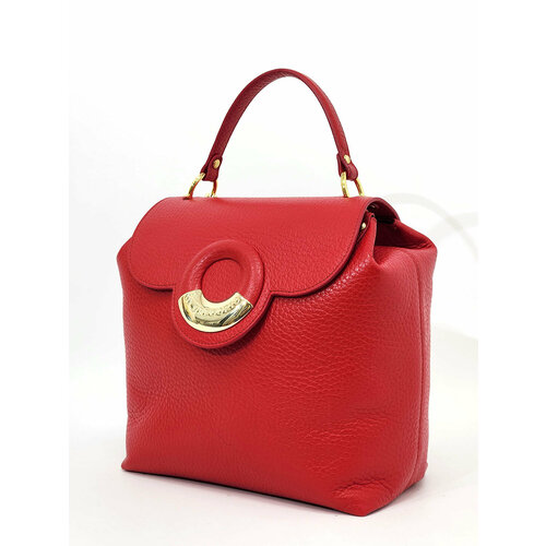 женский кожаные рюкзак di gregorio, красный