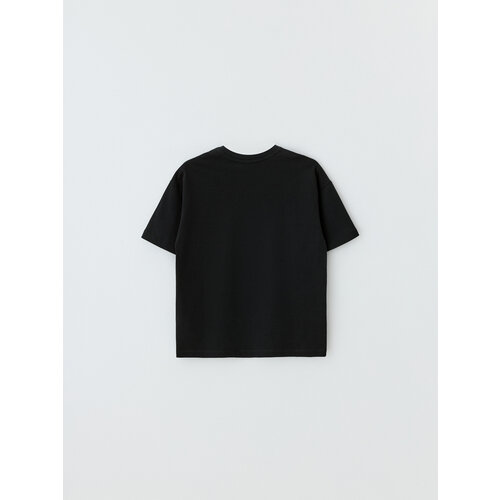 футболка с коротким рукавом sela для мальчика, черная