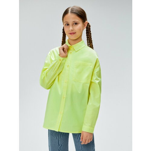 блузка с длинным рукавом acoola для девочки, зеленая