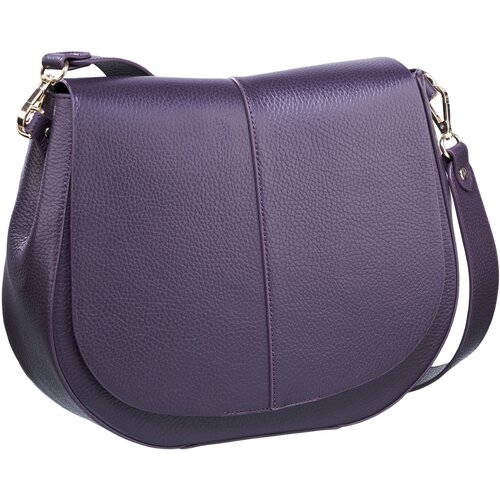 женская кожаные сумка dr.koffer, фиолетовая