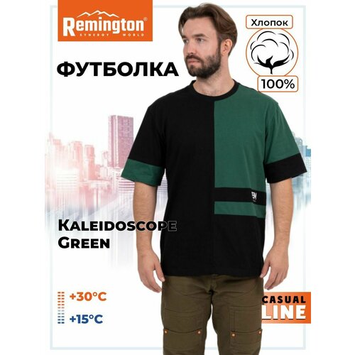 мужская футболка remington, зеленая