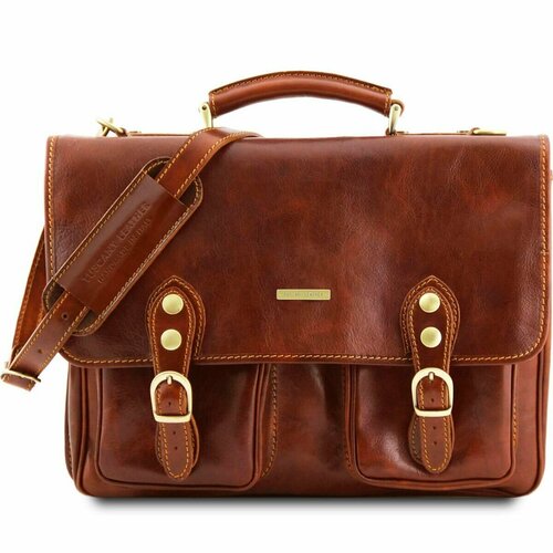 мужской портфель tuscany leather, коричневый