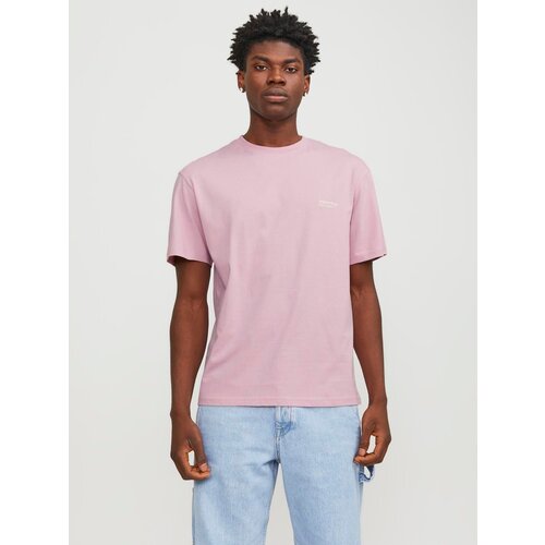 мужская футболка с коротким рукавом jack & jones, розовая