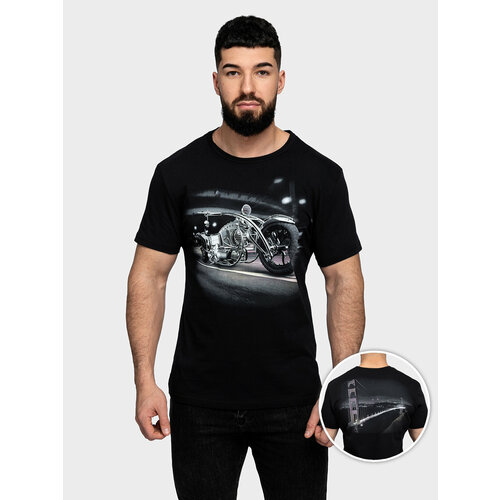 мужская футболка с принтом mixfix, черная