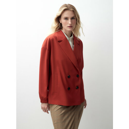 женский пиджак pompa, красный