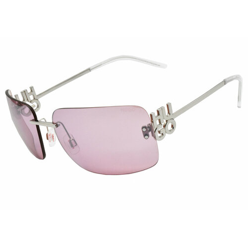 женские солнцезащитные очки hugo, серебряные