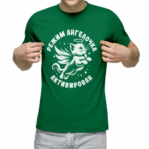 мужская футболка us basic, зеленая