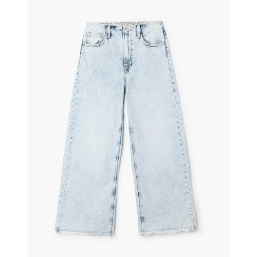 женские джинсы с высокой посадкой gloria jeans, голубые