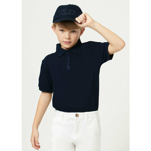 рубашка с коротким рукавом mayoral для мальчика, синяя