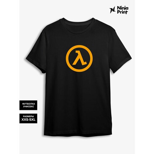 футболка с круглым вырезом ninja print, черная