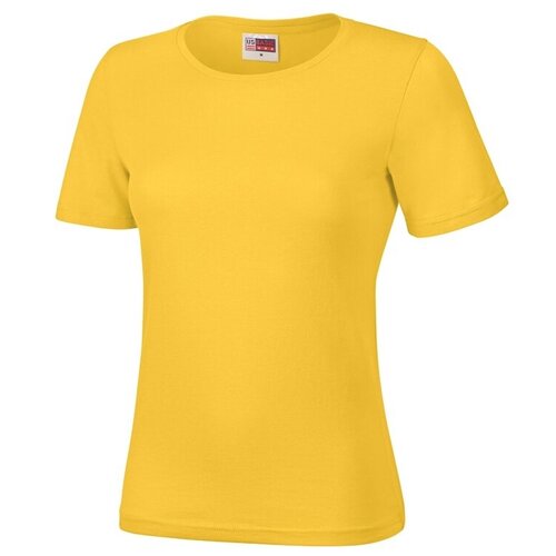 женская футболка us basic, желтая
