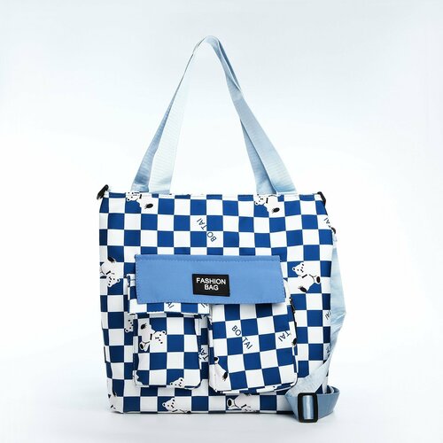 женская сумка-шоперы мастер к, синяя