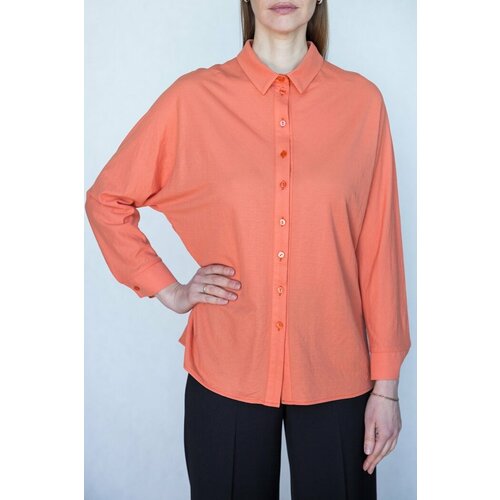 женская свободные блузка galar, оранжевая