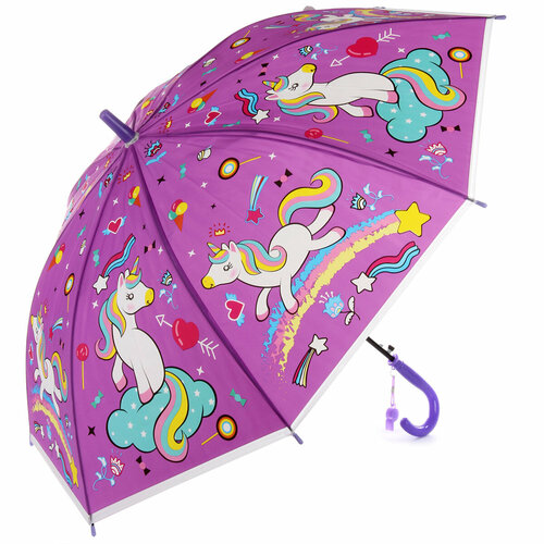 зонт-трости amico для мальчика, фиолетовый