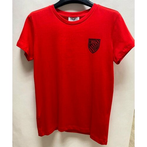 футболка с коротким рукавом bikkembergs для мальчика, красная