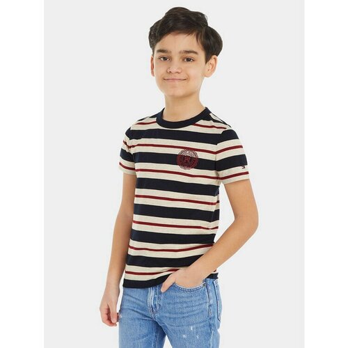 футболка tommy hilfiger для мальчика, черная