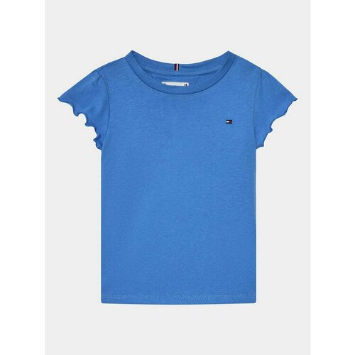 футболка tommy hilfiger для девочки, синяя