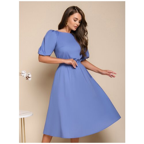 женское платье для офиса 1001dress, голубое
