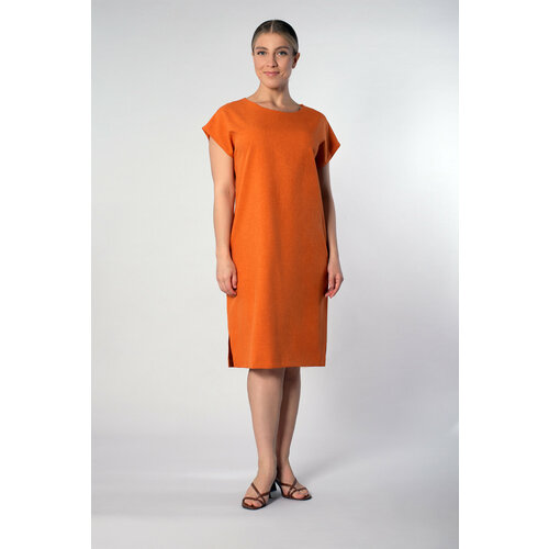 женское платье mila bezgerts, оранжевое