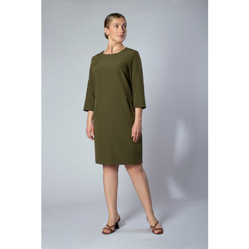 женское платье миди mila bezgerts, зеленое