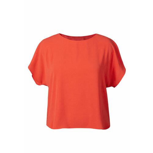женская блузка mila bezgerts, оранжевая