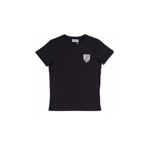 футболка с коротким рукавом bikkembergs для мальчика, черная