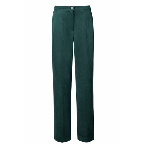 женские прямые брюки mila bezgerts, зеленые