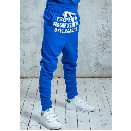 брюки джоггеры #repost для мальчика, синие