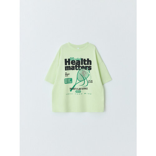 футболка с коротким рукавом sela для девочки, зеленая