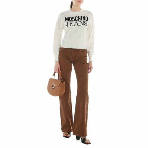 женский джемпер moschino jeans, белый