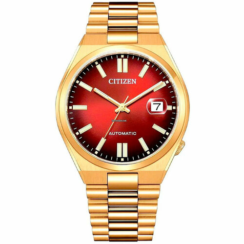 мужские часы citizen, красные