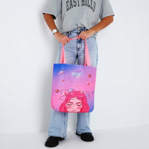 женская сумка-шоперы теропром, розовая