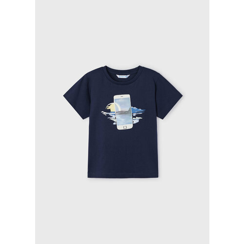 футболка mayoral для мальчика, синяя