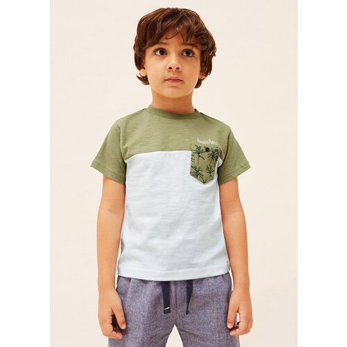 футболка mayoral для мальчика, зеленая